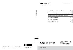 사용 설명서 소니 Cyber-shot DSC-WX170 디지털 카메라