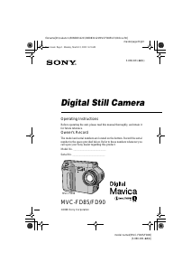 Manual Sony MVC-FD85 Digital Camera