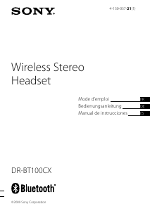 Mode d’emploi Sony DR-BT100CX Headset