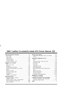 Handleiding Cadillac Escalade EXT (2004)