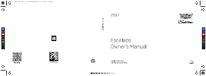 Handleiding Cadillac Escalade ESV (2017)