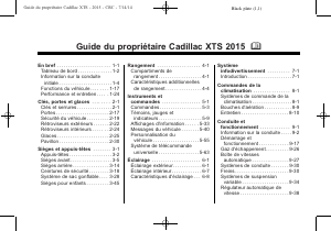Mode d’emploi Cadillac XTS Professional (2015)