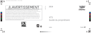 Mode d’emploi Cadillac XTS Professional (2018)
