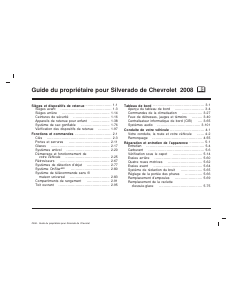 Mode d’emploi Chevrolet Silverado (2008)