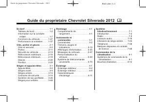 Mode d’emploi Chevrolet Silverado (2012)
