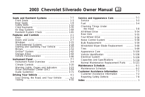 Handleiding Chevrolet Silverado (2003)