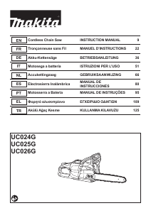 Handleiding Makita UC026G Kettingzaag