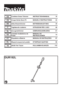 Handleiding Makita DUR192L Grastrimmer