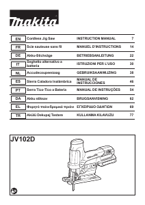 Kullanım kılavuzu Makita JV102D Dekupaj testere