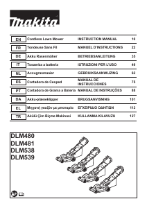 Manual Makita DLM538 Corta-relvas
