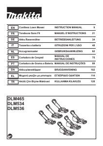 Manuale Makita DLM534 Rasaerba