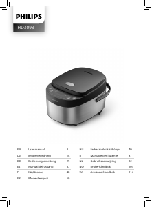 Manual de uso Philips HD3093 Freidora