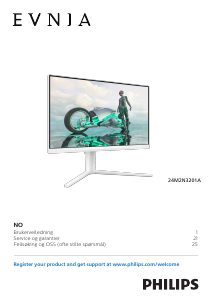 Bruksanvisning Philips 24M2N3201A Evnia LED-skjerm
