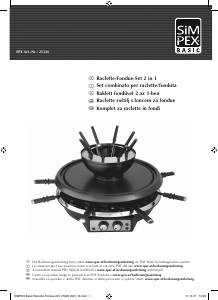 Manuale Simpex 25326 Raclette grill