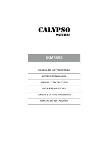 Manual de uso Calypso K5852 Reloj de pulsera