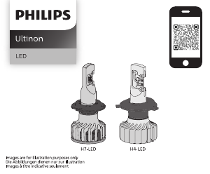 Használati útmutató Philips 11972U6000X2 Ultinon Fényszóró