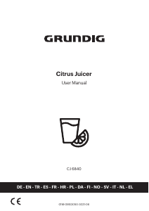 Handleiding Grundig CJ 6840 Citruspers