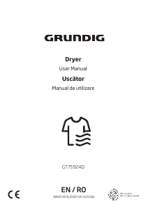 Handleiding Grundig GT75924D Wasdroger