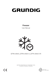 Manual Grundig GFPN 66820 XR Freezer