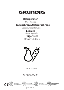 Manual Grundig GKNI 25752 FN Fridge-Freezer
