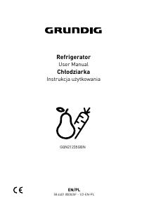 Manuál Grundig GQN 21235 GBN Lednice s mrazákem