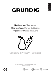 Manual Grundig GKPN 46820 XP Fridge-Freezer