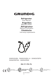 Handleiding Grundig GKMI 26940N LH Koel-vries combinatie