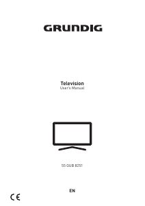 Handleiding Grundig 55 GUB 8251 LED televisie