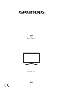 Manual Grundig 50 VCE 223 LED Television