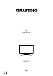 Manual Grundig 32 VOE 62 LED Television