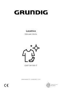 Manuale Grundig GWP79419W-IT Lavatrice