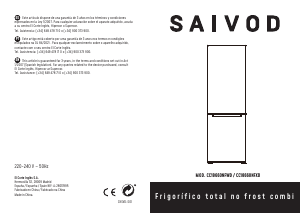 Handleiding Saivod CC18660NFWD Koel-vries combinatie