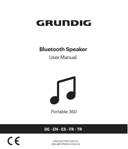 Handleiding Grundig Portable 360 Luidspreker