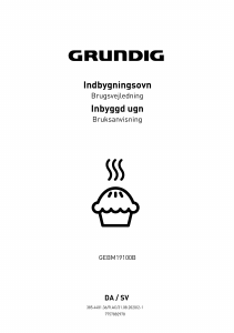 Bruksanvisning Grundig GEBM19100B Ugn