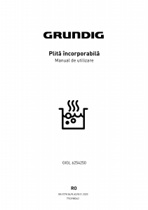 Manual Grundig GIGL 6254250 Plită