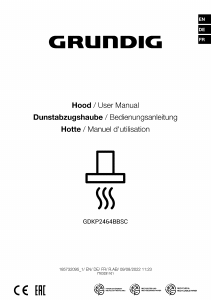 Handleiding Grundig GDKP 2464 BBSC Afzuigkap