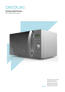 Mode d’emploi Cecotec ProClean 8110 Full Inox Micro-onde