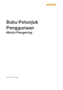 Panduan Modena ED 0810 UCWH Pengering