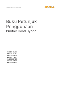 Panduan Modena AX 2921 CABK Cooker Hood