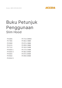 Panduan Modena PX 6031 V Cooker Hood