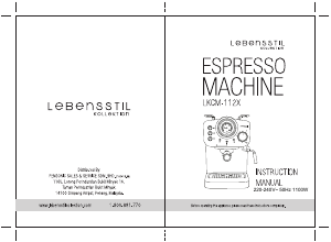 Handleiding Lebensstil Kollektion LKCM-112X Espresso-apparaat