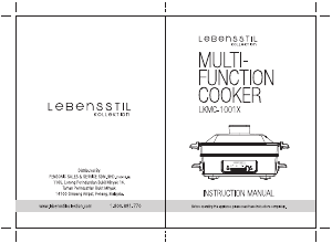 Handleiding Lebensstil Kollektion LKMC-1001X Multicooker