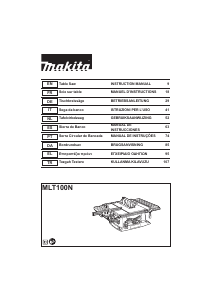 Bedienungsanleitung Makita MLT100N Tischsäge