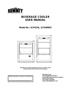 Handleiding Summit SCR314LCSS Koelkast