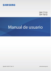 Manual de uso Samsung SM-T710NZKEPHE Galaxy Tab S2 Tablet