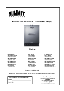 Handleiding Summit SBC58BFRTPLHD Tapsysteem