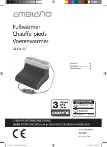 Mode d’emploi Ambiano GT-FW-02 Chauffe-pieds