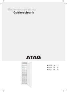 Bedienungsanleitung ATAG KD85178CDC Gefrierschrank