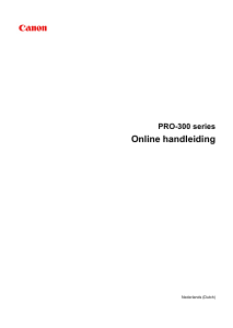 Handleiding Canon imagePROGRAF PRO-300 Printer