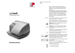 Bedienungsanleitung FP-Ruys OptiMail Frankiermaschine